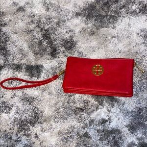 Tory Burch Red Wristlet/Wallet